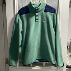 Vineyard vines 1/4 button pullover fleece jacket for men